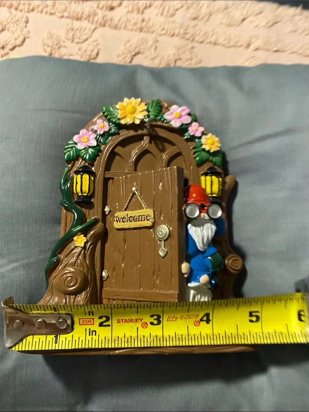 Whimsical Fairy Door and Window Wall Decor Set - Brown and Green